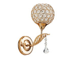GobekUsa Crystal Wall Lamp: Elegant E27 Socket Fixture for Bedside, Porch, or Hallway Decor