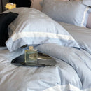 GobekUsa Butterfly Jacquard Bedding Set - 4Pcs Brushed Lyocell Cotton Duvet Cover & Sheet