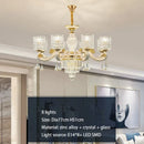 GobekUsa Crystal Ceiling Chandelier: Modern European Style, High-class Luxury for Living Room, Dining Room