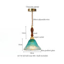 GobekUsa Green Wave Glass Pendant Lamp: Modern Minimalism for Living Room, Bedroom, Cafe
