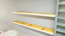 The Original™ Ready-to-Tile Free Floating Shelf with Orange Waterproof Board