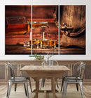 Scotch Whiskey Barrel Cigar Bourbon Wall Art, Scotch Whiskey