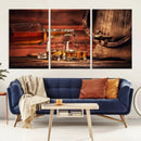Scotch Whiskey Barrel Cigar Bourbon Wall Art, Scotch Whiskey