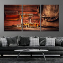 Scotch Whiskey Barrel Cigar Bourbon Wall Art, Scotch Whiskey