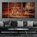 Scotch Whiskey Barrel Cigar Bourbon Wall Art, Scotch Whiskey
