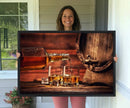 Scotch Whiskey Barrel Cigar Bourbon Wall Art, Scotch Whiskey