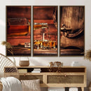 Scotch Whiskey Barrel Cigar Bourbon Wall Art, Scotch Whiskey