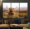 Scottish Highland Cow Cattle Art Print Farmhouse Wall Art
