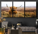 Scottish Highland Cow Cattle Art Print Farmhouse Wall Art