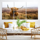 Scottish Highland Cow Cattle Art Print Farmhouse Wall Art