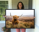 Scottish Highland Cow Cattle Art Print Farmhouse Wall Art