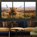 Scottish Highland Cow Cattle Art Print Farmhouse Wall Art