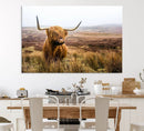Scottish Highland Cow Cattle Art Print Farmhouse Wall Art