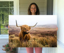 Scottish Highland Cow Cattle Art Print Farmhouse Wall Art