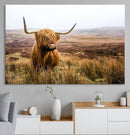 Scottish Highland Cow Cattle Art Print Farmhouse Wall Art