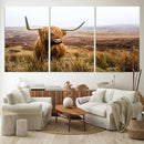 Scottish Highland Cow Cattle Art Print Farmhouse Wall Art