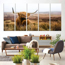 Scottish Highland Cow Cattle Art Print Farmhouse Wall Art