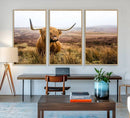 Scottish Highland Cow Cattle Art Print Farmhouse Wall Art