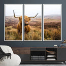 Scottish Highland Cow Cattle Art Print Farmhouse Wall Art