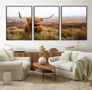 Scottish Highland Cow Cattle Art Print Farmhouse Wall Art