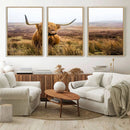 Scottish Highland Cow Cattle Art Print Farmhouse Wall Art