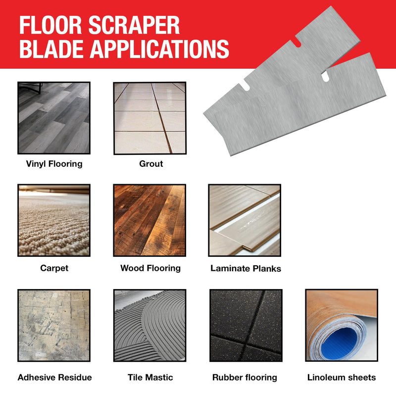 7" X 3" General Purpose Floor Scraper Tile Stripper Blade for TSCP8