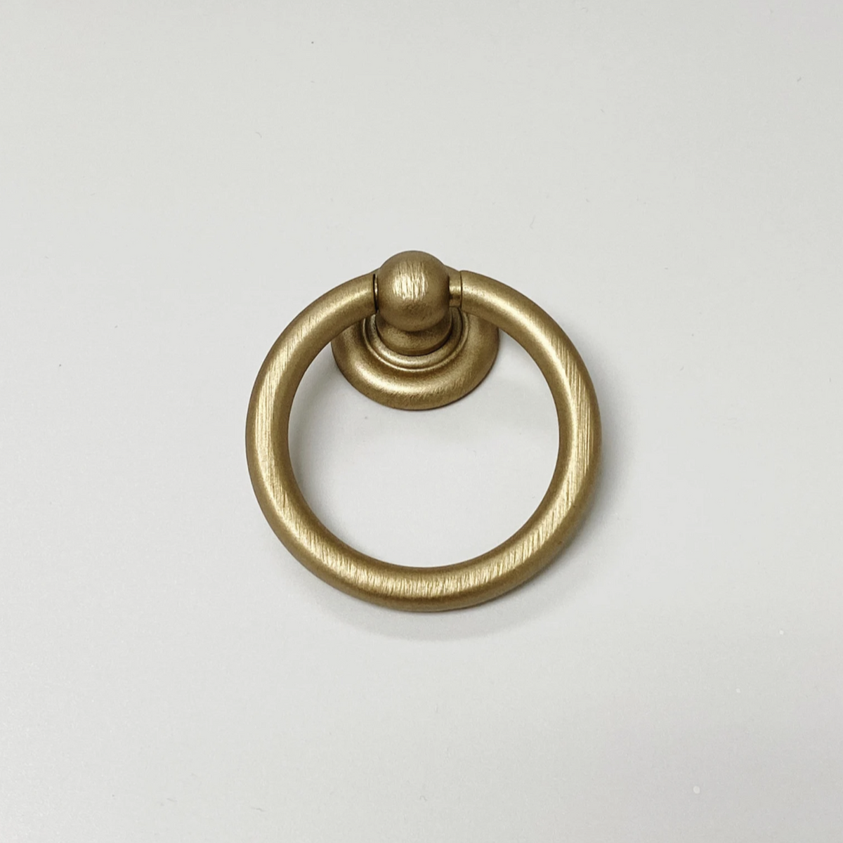 Round "Capri" Brushed Gold Cup Drawer Pull, Ring Pull or Cabinet Knob, photo 6 of 9