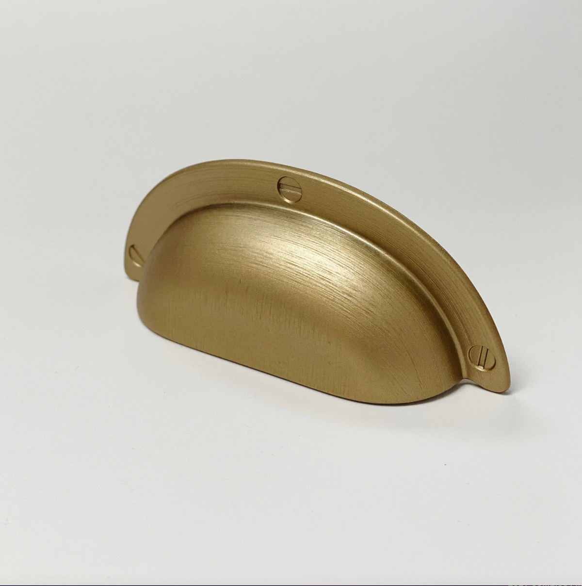 Round "Capri" Brushed Gold Cup Drawer Pull, Ring Pull or Cabinet Knob, photo 9 of 9
