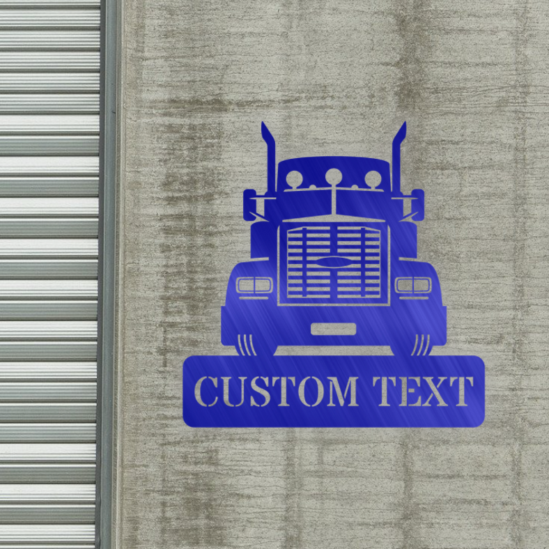 Semi Truck Monogram V3