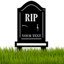 Tombstone Monogram Yard Stake