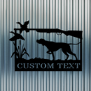 Duck Hunting Monogram With Dog