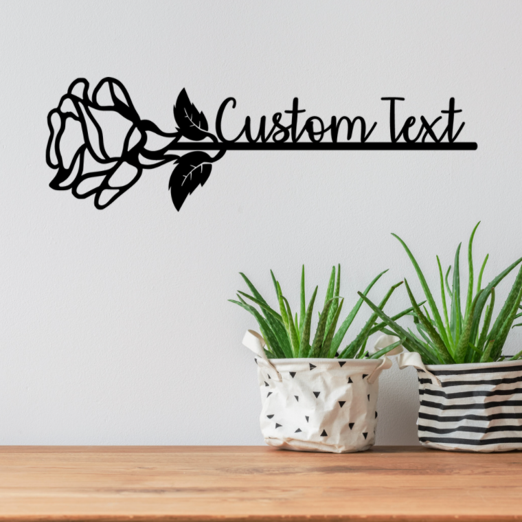 Rose Name Monogram