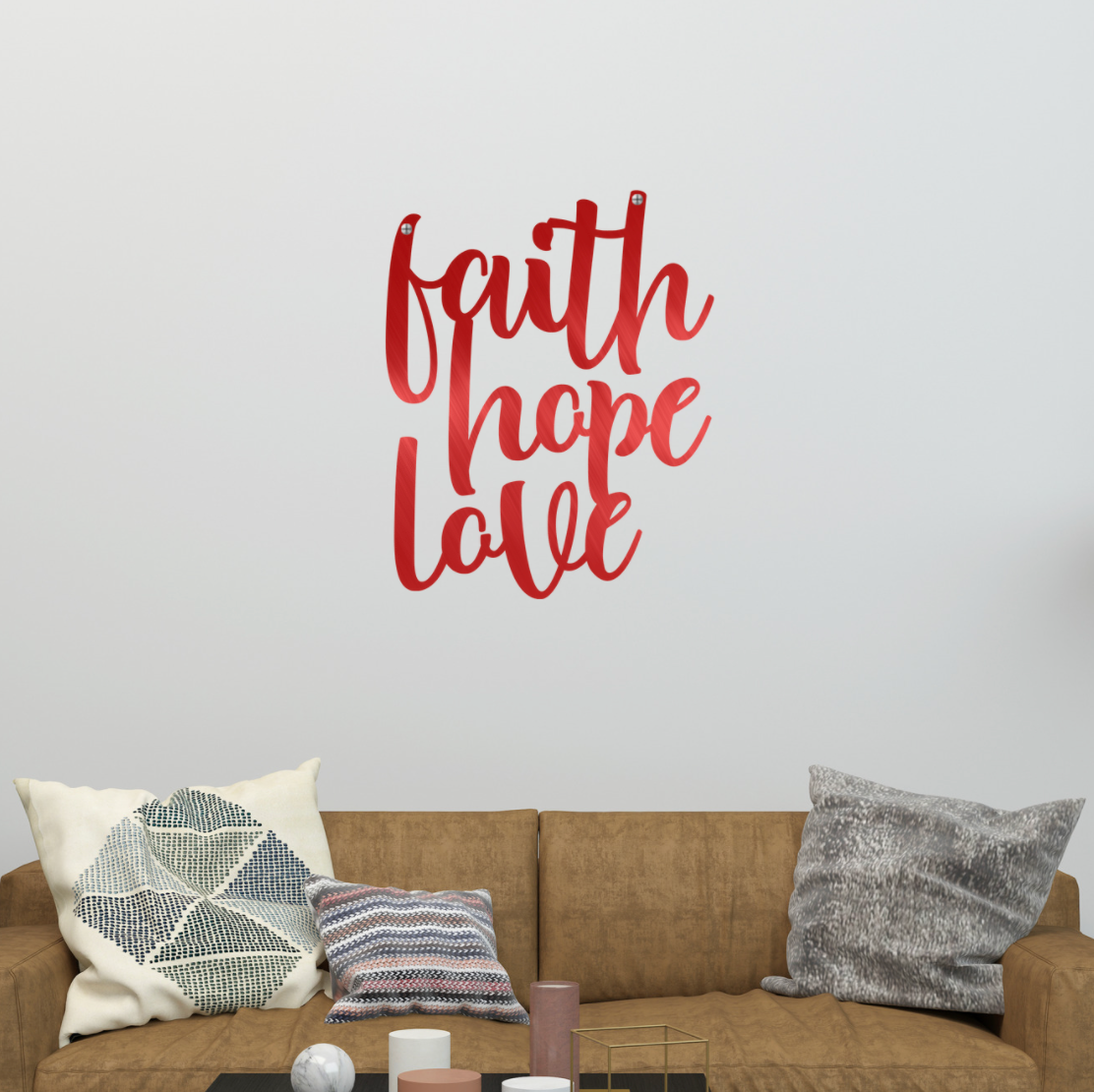 Cursive Faith Hope Love, photo 2 of 7