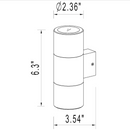 SCSP03 Stelvio Sconce Black Finish Up/Down Light Low Voltage Outdoor Lighting