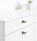 Knurled Antique Bronze "Manor" Cabinet Knobs and Drawer Pulls