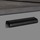 Black Stained Oak "Glove" Wood Drawer Handles