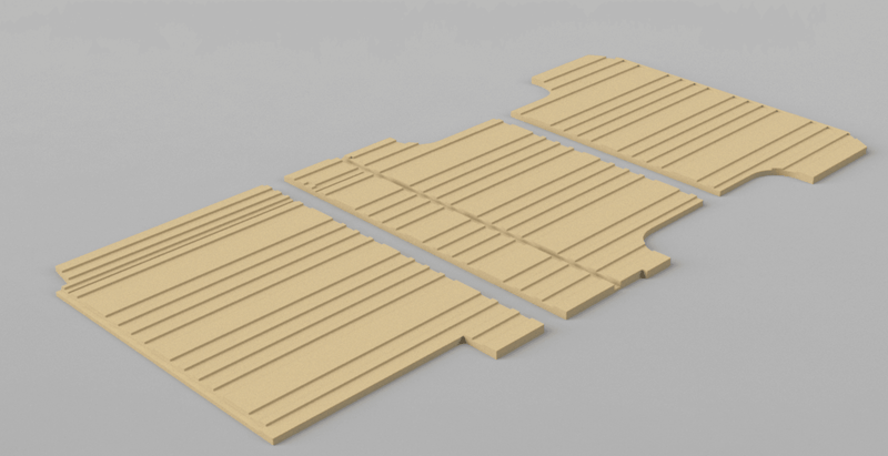 Sprinter Floor Insulation System and Subfloor