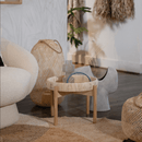 Hand-Woven Lantern with Handle and Insert