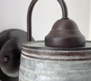 Corrugated Rustic Barn Metal Farmhouse Wall Light Fixture by The Lamp Goods