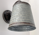 Corrugated Rustic Barn Metal Farmhouse Wall Light Fixture by The Lamp Goods