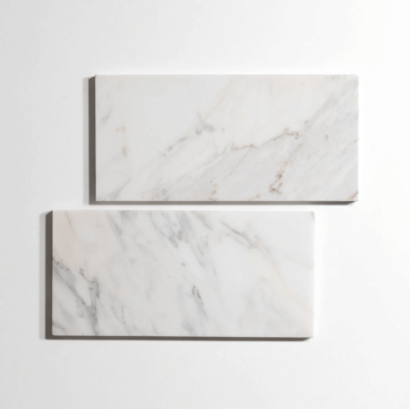 Calacatta 6"x12" Honed Marble Tile