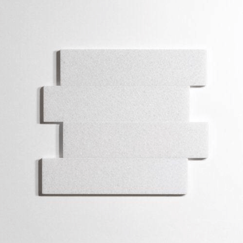 Crystal White 3"x12" Polished Marble Tile