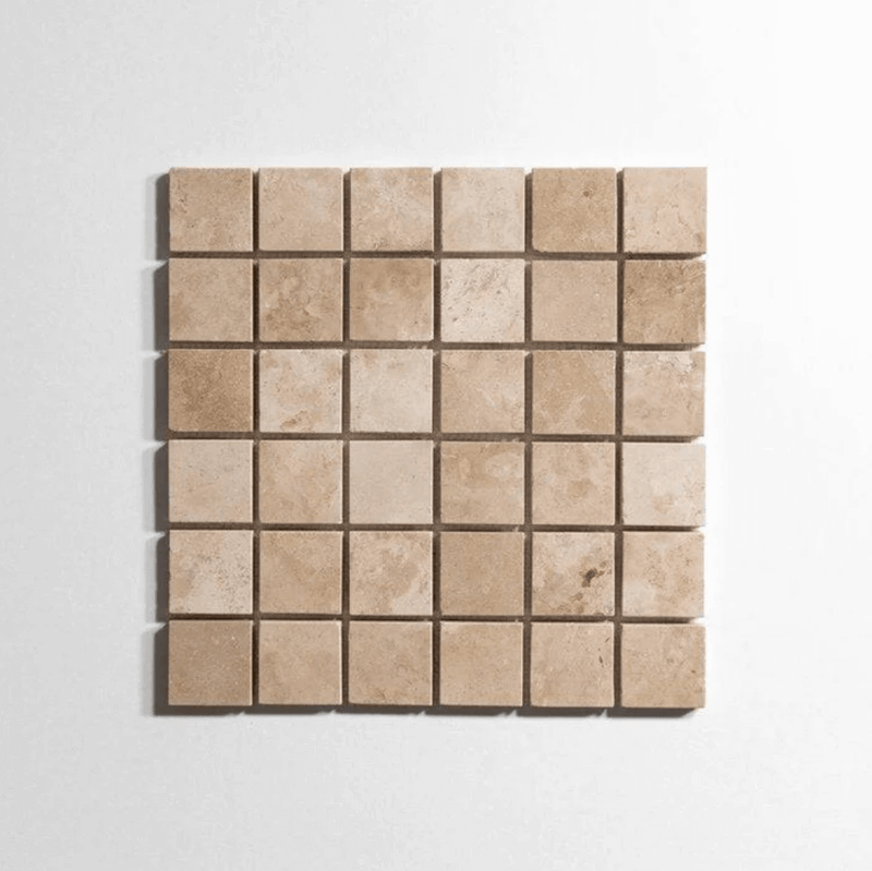 Durango 2" x 2" Honed Mosaic Marble Tile