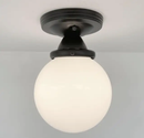 MODERN OPAL Schoolhouse Globe Ceiling Light by The Lamp Goods