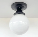 MODERN OPAL Schoolhouse Globe Ceiling Light by The Lamp Goods