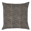 Floral Pillow Cover in Noir
