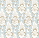 Cornwall Floral Pillow Cover in Spa Blue, Thibaut Pillows