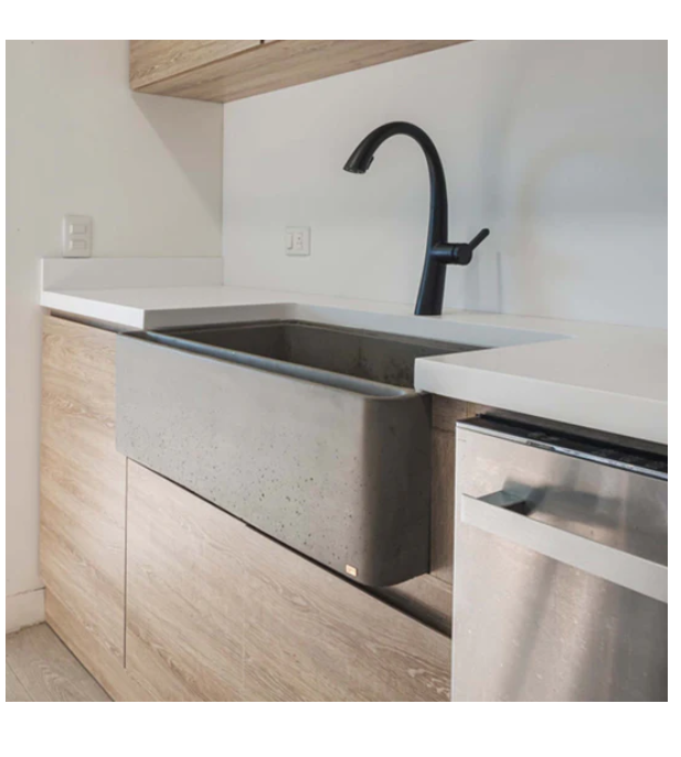 UZAUGI 33'' Concrete Kitchen Farmhouse Sink