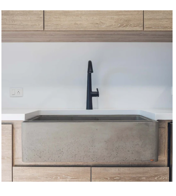 UZAUGI 33'' Concrete Kitchen Farmhouse Sink