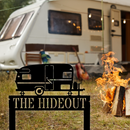 Camper Monogram With Stakes